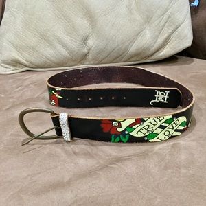 Ed Hardy tattoo belt